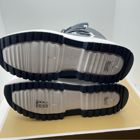 MICHAEL KORS Cassia Leather & Nylon Snow Boot Bootie, Admiral Blue size 10 - Picture 9 of 10